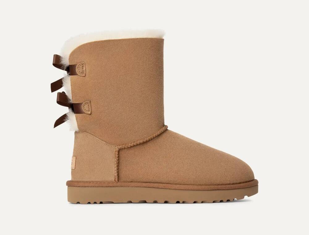 NEW UGG women's bailey bow ii boot in chestnut